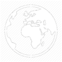 a world globe white icon